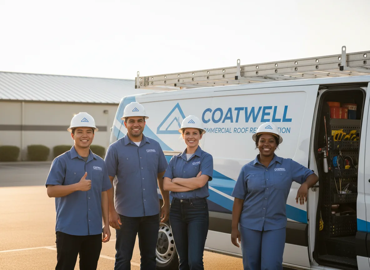 Commercial roof coating company in Blum, TX